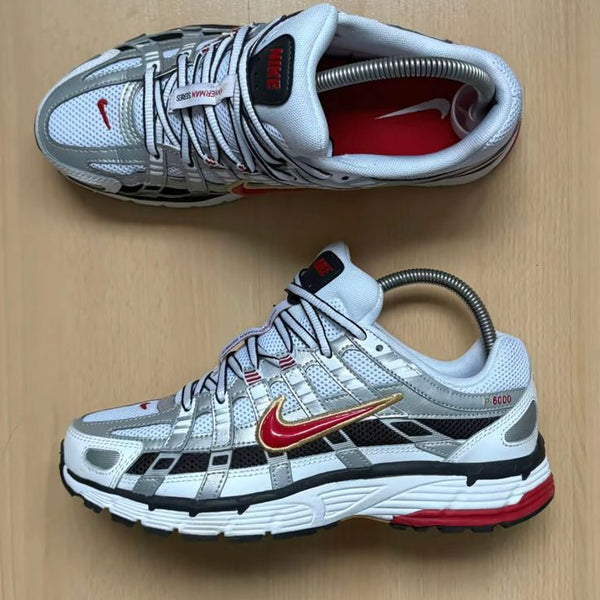 Nike p6000 white and varsity red